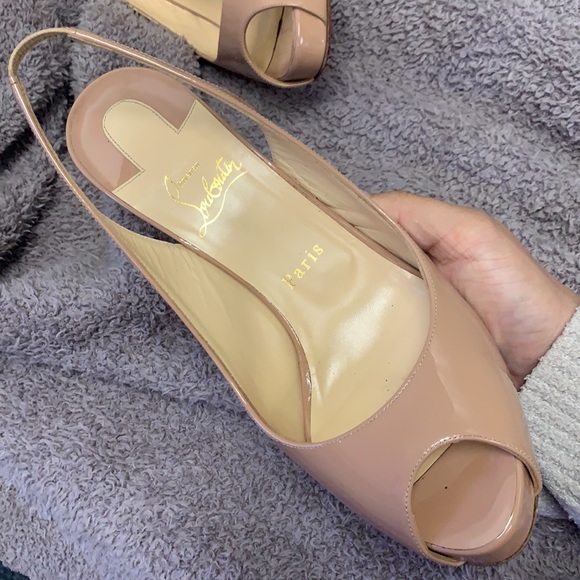 **SALE** Christian Louboutins 👠 Private Number Peep Toe 😱 - Picture 7 of 7